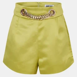 Amylynn Satin Shorts in Green
