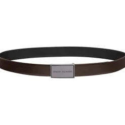 Armani Exchange Buckle Belt in Black