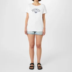 Armani Exchange Denim Mom Shorts in Blue