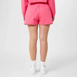 Armani Exchange Dia Lgo Fleece Sweat Shorts in Pink
