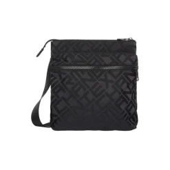 Armani Exchange Exchange Lettering Messenger Bag with Detachable Strap in Black