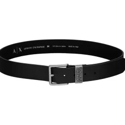 Armani Exchange Exchange Mens Inner Logo Belt in Brown