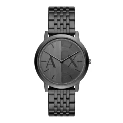 Armani Exchange Exchange Two Hand Stainless Steel Watch in Black