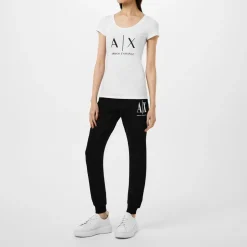 Armani Exchange Jogging Bottoms in Black