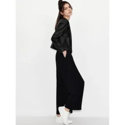 Armani Exchange Leather Jacket in Black