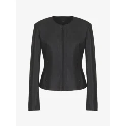 Armani Exchange Leather Jacket in Black