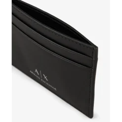 Armani Exchange Logo Cardholder in Black