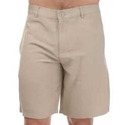 Armani Exchange Mens Linen Rayon Twill Shorts in Beige