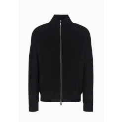 Armani Exchange Turtleneck Long Sleeve Regular Fit Sweater in Black