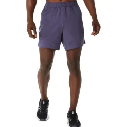 Asics Mens Match 7in Tennis Shorts in Purple