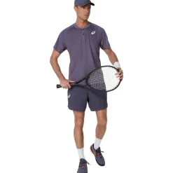 Asics Mens Match Polo T-Shirt in Purple