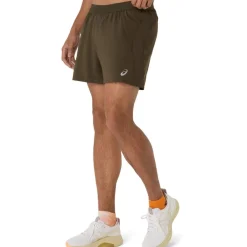 Asics Mens Road 5in Short Running in Brown
