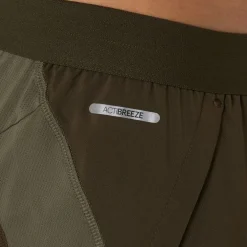 Asics Mens Road 5in Short Running in Brown