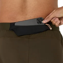 Asics Mens Road 5in Short Running in Brown