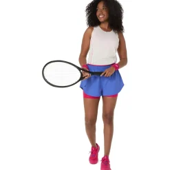 Asics Womens Match Shorts in Blue