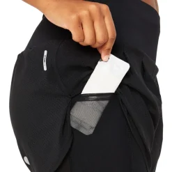 Asics Womens Road 2 N 1 3.5in Short Running in Black