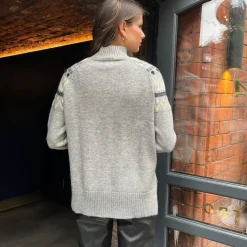 AX Paris Knitted Jumper in Grey