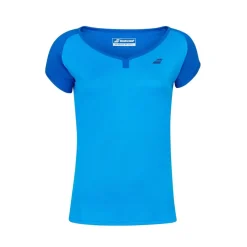 Babolat Womens Poly Cap Sleeve T-Shirt in Blue