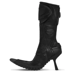 Balenciaga Biker 90mm Leather Boot in Black