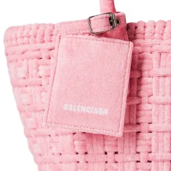 Balenciaga Bistro Basket Xs Tote Bag in Pink