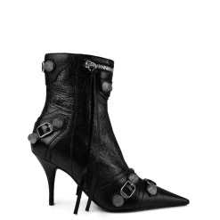 Balenciaga Cagole 90mm Ankle Boots in Black