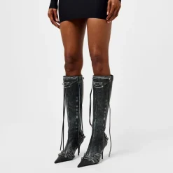 Balenciaga Cagole 90mm Boots in Black