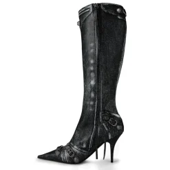 Balenciaga Cagole 90mm Boots in Black