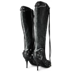 Balenciaga Cagole 90mm Boots in Black