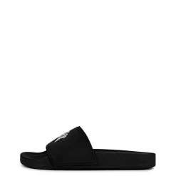 Balenciaga Cities New York Rubber Slides in Black