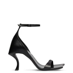 Balenciaga Hourglass Heeled Sandals in Black