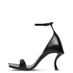 Balenciaga Hourglass Heeled Sandals in Black