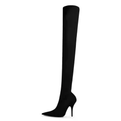 Balenciaga Knife Over The Knee Boots in Black