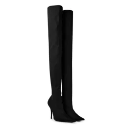 Balenciaga Knife Over The Knee Boots in Black