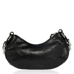 Balenciaga Le Cargole Small Shoulder Bag in Black