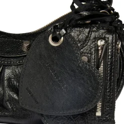 Balenciaga Le Cargole Small Shoulder Bag in Black