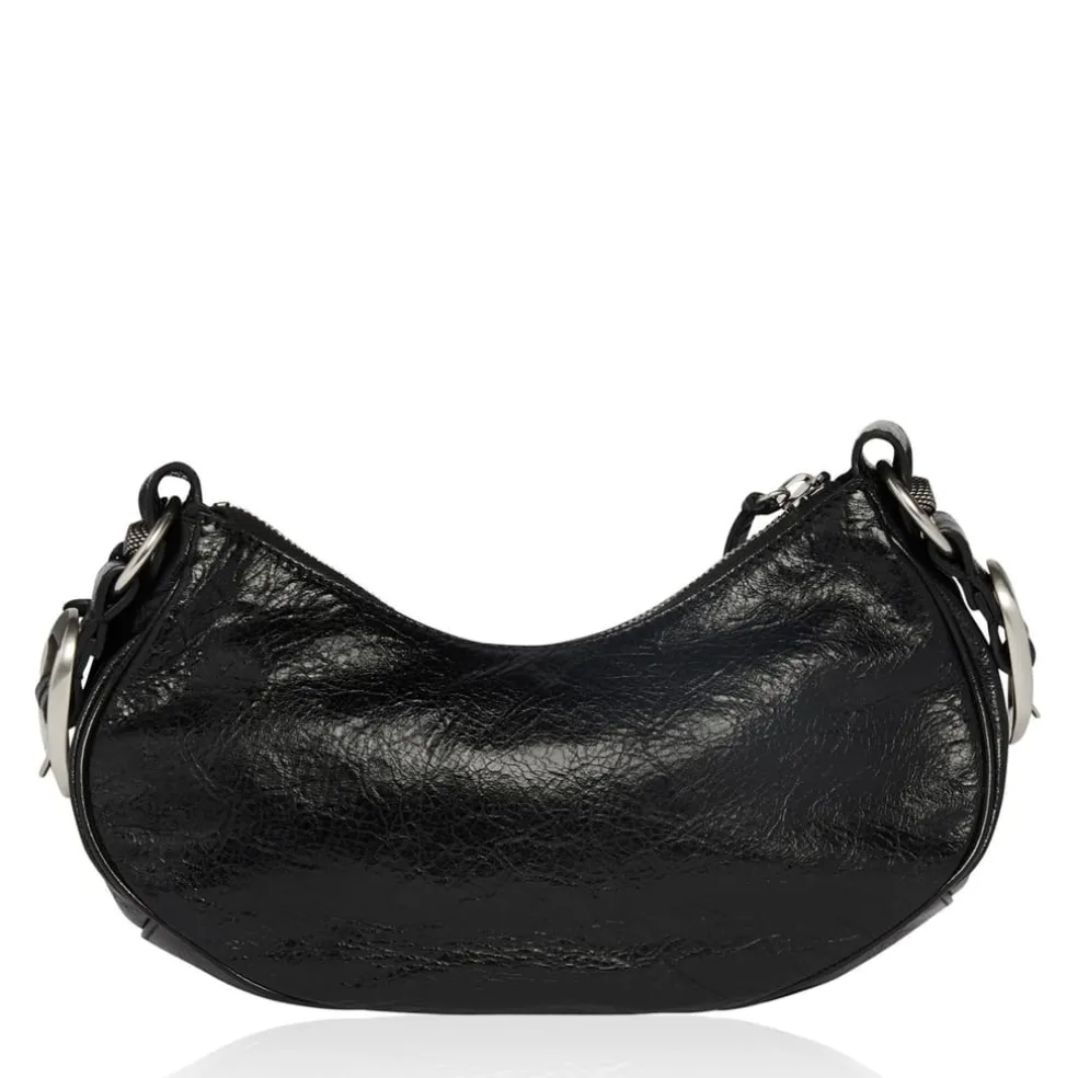 Balenciaga Le Cargole Small Shoulder Bag in Black