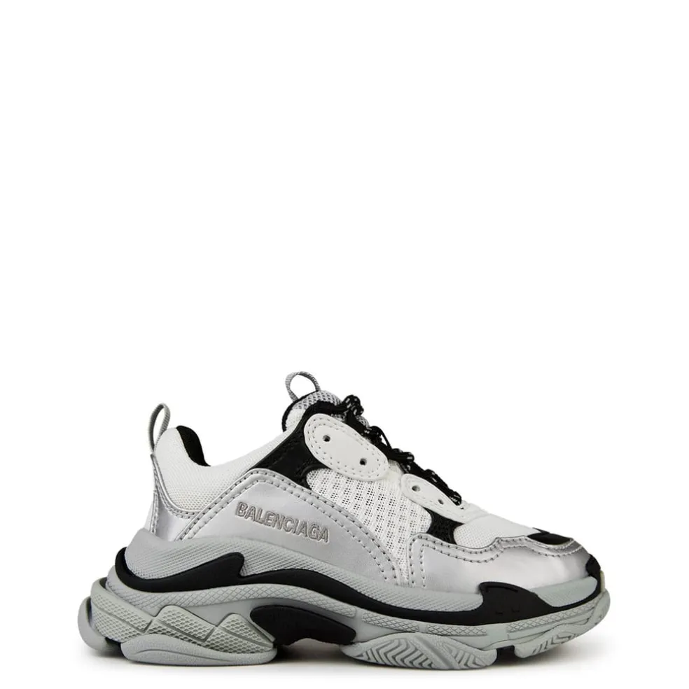 Balenciaga Triple S Chunky Heel Trainers in Grey