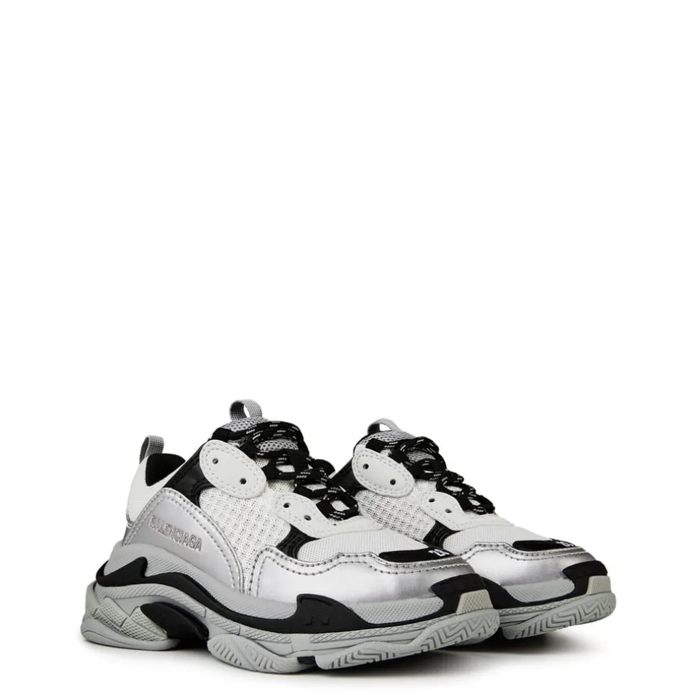 Balenciaga Triple S Chunky Heel Trainers in Grey