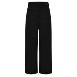 Balenciaga Womens Wide Leg Jeans in Black
