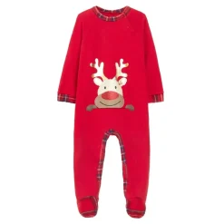 Be You Baby Reindeer Long Sleeve Sleepsuit in Multi