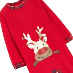Be You Baby Reindeer Long Sleeve Sleepsuit in Multi