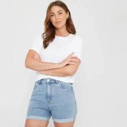 Be You Denim Jean Shorts in Blue