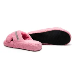 Be You Diamante Slipper In A Gift Bag in Pink