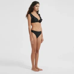 Be You Frill Bikini Top in Black
