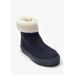 Be You Girls Borg Trim Ankle Boot in Blue