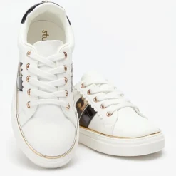 Be You Girls Leopard Trainers in Multi