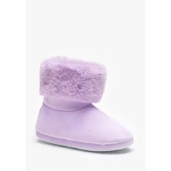 Be You Girls Slipper Boot in Purple