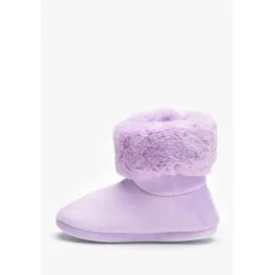 Be You Girls Slipper Boot in Purple