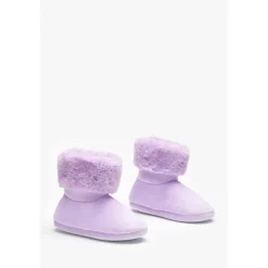 Be You Girls Slipper Boot in Purple