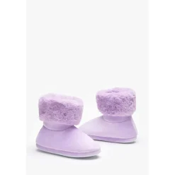 Be You Girls Slipper Boot in Purple